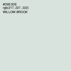 #D9E3DE - Willow Brook Color Image